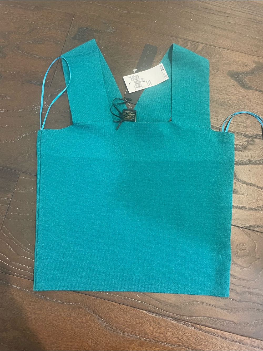 NWT House of Harlow square neck knit top